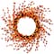 14" Orange & Red Berry Artificial Fall Harvest Twig Wreath